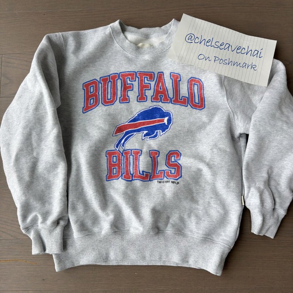 Vintage 1995 Logo Buffalo Bills Football Crewneck Sweatshirt, Retro NFL Shirt